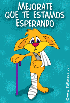Imágenes con frases “que te mejores” - Trato o truco